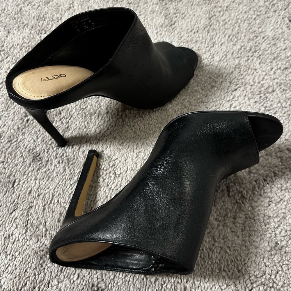 Aldo Black Women's Heeled Mules Size 9